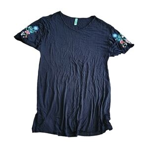 Honeydew Intimates Black T-shirt Nightdress Medium